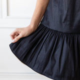 SARAH DRESS IN BLACK/CHAMPAGNE