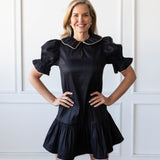 SARAH DRESS IN BLACK/CHAMPAGNE