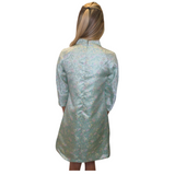 SYBIL DRESS IN JACQUARD MINT FLORAL