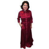 GLORIA DRESS IN WINE