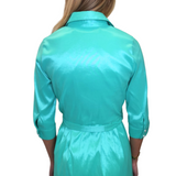 GLORIA DRESS IN TIFFANY BLUE