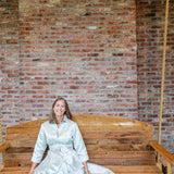 GLORIA DRESS IN JACQUARD MINT FLORAL