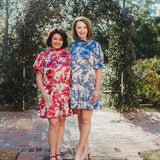 SARAH DRESS IN RED TOILE