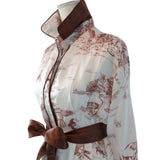 JILL DRESS BROWN TOILE