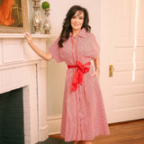 KIM DRESS IN RED STRIPE