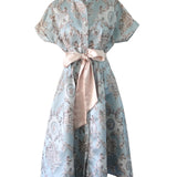 KIM DRESS IN GREY JACQUARD