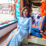 KATHERINE BLUE CAFTAN