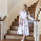 JILL DRESS BROWN TOILE