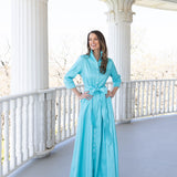 GLORIA DRESS IN TIFFANY BLUE