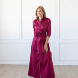 GLORIA DRESS IN WINE