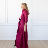 GLORIA DRESS IN WINE