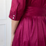 GLORIA DRESS IN WINE