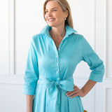GLORIA DRESS IN TIFFANY BLUE