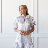 SARAH DRESS IN LAVENDER TOILE
