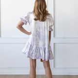 SARAH DRESS IN LAVENDER TOILE
