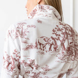 JILL DRESS BROWN TOILE