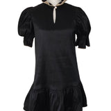 SARAH DRESS IN BLACK/CHAMPAGNE