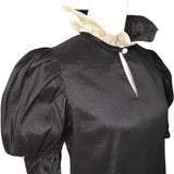 SARAH DRESS IN BLACK/CHAMPAGNE