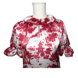 SARAH DRESS IN RED TOILE