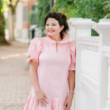SARAH DRESS IN BUBBLEGUM