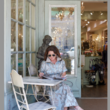 KIM DRESS IN PINK & GREY JACQUARD