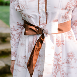 JILL DRESS BROWN TOILE