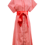 KIM DRESS IN RED STRIPE