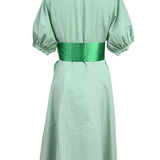 TIFFANY DRESS IN GREEN GINGHAM