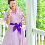 TIFFANY DRESS IN PURPLE GINGHAM