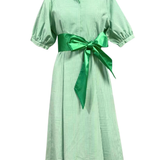 TIFFANY DRESS IN GREEN GINGHAM