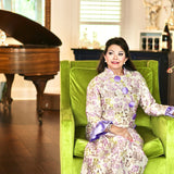 KATHERINE KAFTAN IN LAVENDER GREEN