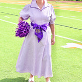 TIFFANY DRESS IN PURPLE GINGHAM