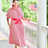 KIM DRESS IN RED STRIPE