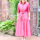 EMMA DRESS IN TEABERRY