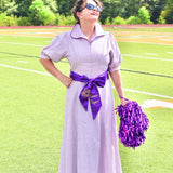 TIFFANY DRESS IN PURPLE GINGHAM