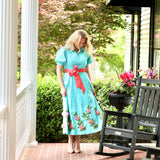 TIFFANY DRESS IN BLUE FLORAL