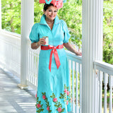 TIFFANY DRESS IN BLUE FLORAL