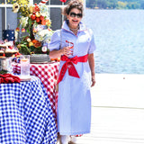 TIFFANY DRESS IN BLUE GINGHAM
