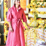 EMMA DRESS IN TEABERRY