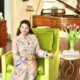 KATHERINE KAFTAN IN LAVENDER GREEN