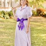 TIFFANY DRESS IN PURPLE GINGHAM