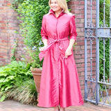 EMMA DRESS IN TEABERRY