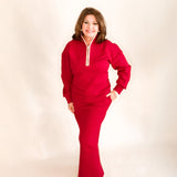 Caren Long Sleeve Half Zip Sweater